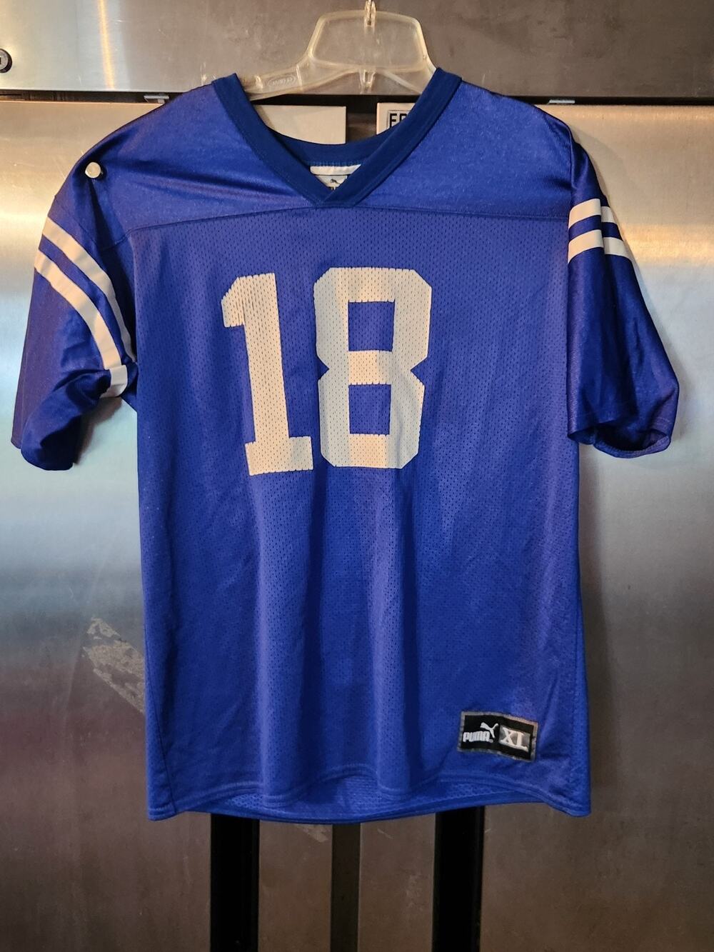 Peyton Manning Vintage Jersey Mens XL Puma 90s Blue NFL